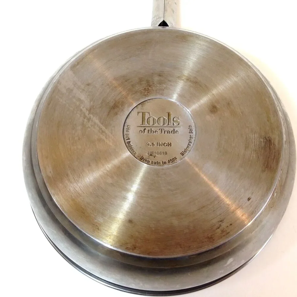 Tools of the Trade Cookware 9.5” Skillet Saute Pan Stove Top and Over Safe